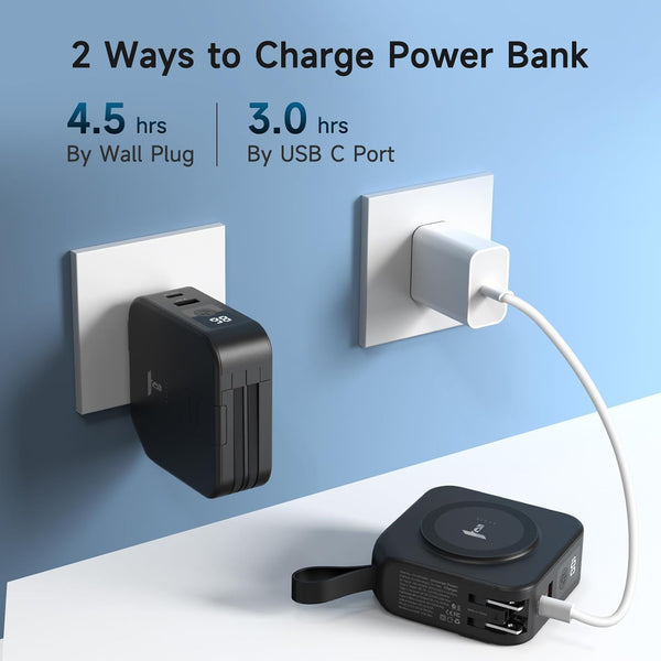 Powerpack Universal 5 in 1 Travel Power Bank 10,000mAH