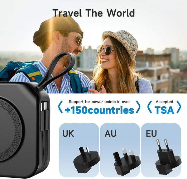 Powerpack Universal 5 in 1 Travel Power Bank 10,000mAH