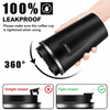 Insulated Travel Mug Leakproof Coffee Cup 380ml Black