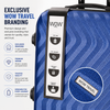WOW TRAVEL 3 Piece Black Hard Shell Luggage Set Cabin Medium Large