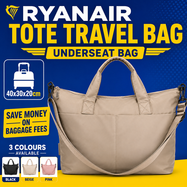 Ryanair 40x30x20 Underseat Tote Bag Pink