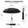 WOW Travel Automatic Carabiner Umbrella | Windproof 10 Rib Travel Umbrella