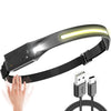 Rechargeable COB LED Head Torch with Motion Sensor