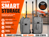 Grey Underseat Cabin Bag 45x36x20 EasyJet Approved Trolley Case