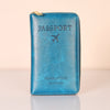 Peacock Blue RFID Protected Passport Travel Wallet