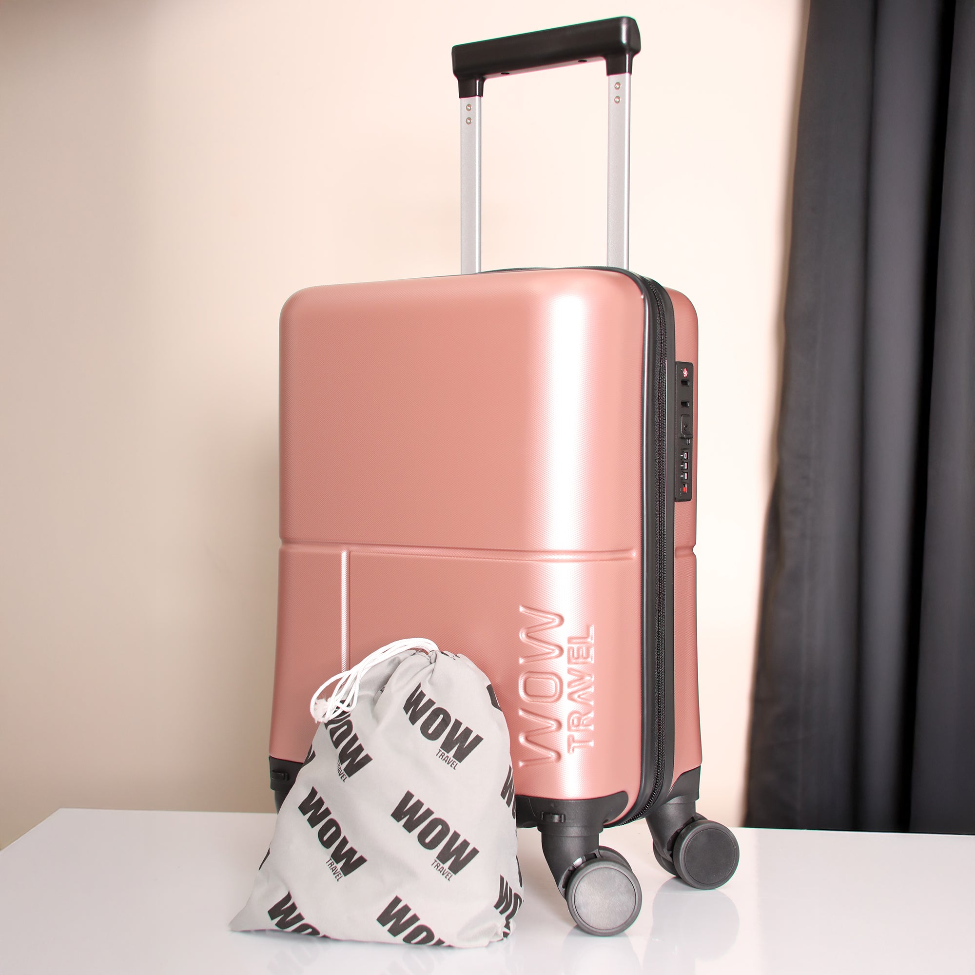 PINK WOW TRAVEL UNDERSEAT CABIN BAG  RYANAIR - WIZZAIR 40x30x20 *NEW SIZE*