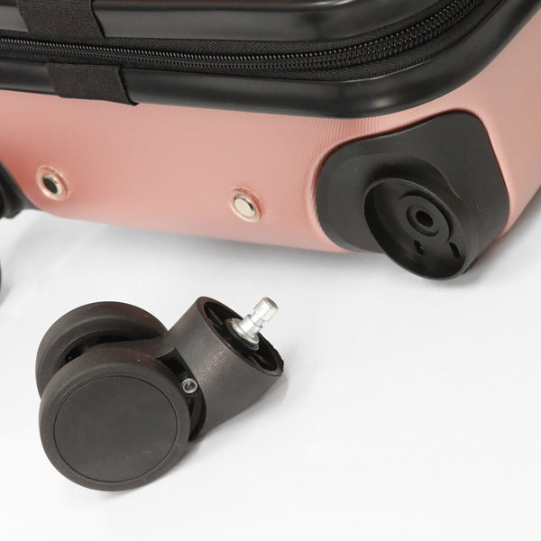 SILVER GREY WOW Travel 40×30×20 Underseat Cabin Suitcase Ryanair Approved Lightweight Carry On