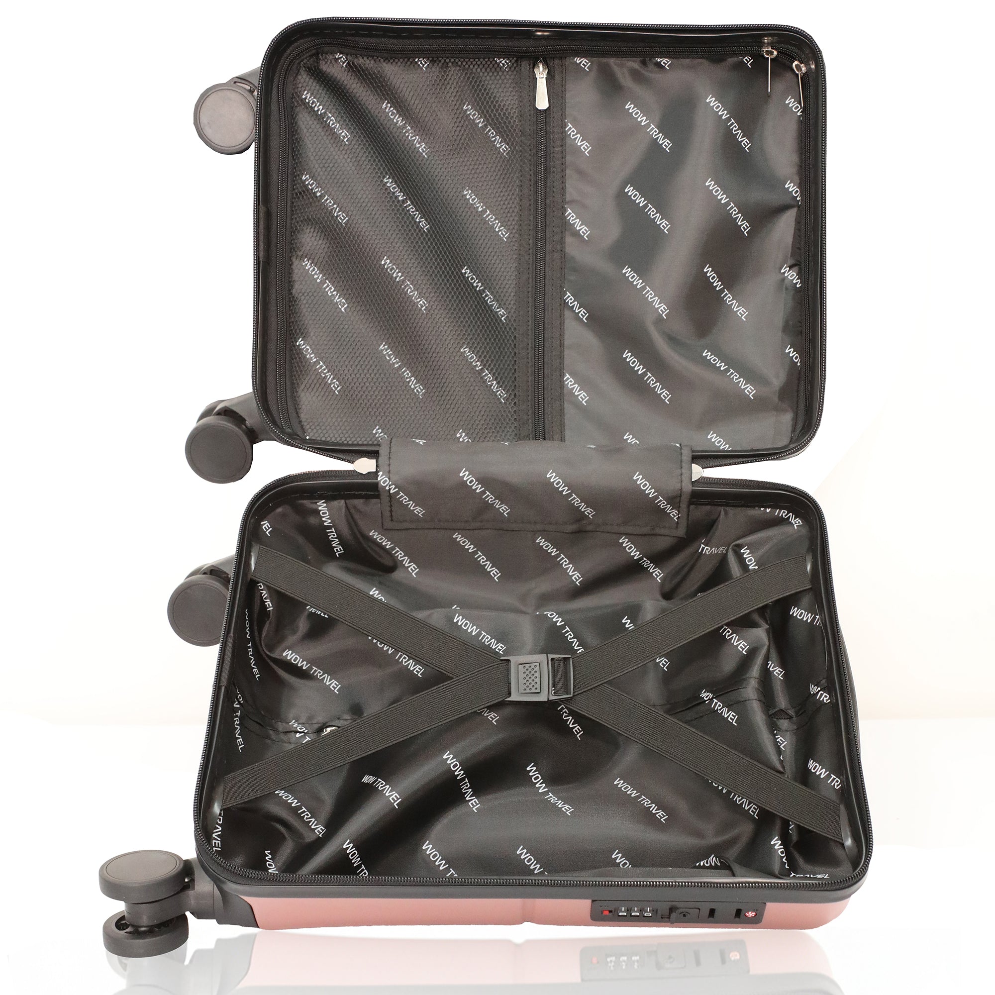 SILVER GREY WOW Travel 40×30×20 Underseat Cabin Suitcase Ryanair Approved Lightweight Carry On