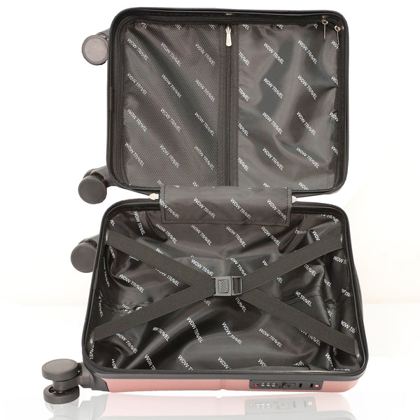 TEAL WOW Travel 40×30×20 Underseat Cabin Suitcase Ryanair Approved Lightweight Carry On