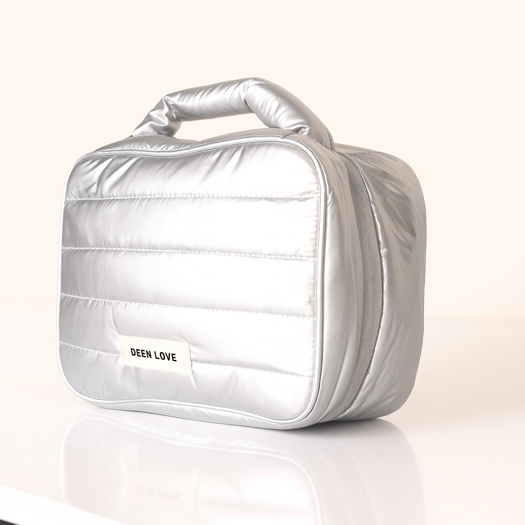 Puffy Quilted Makeup Bag