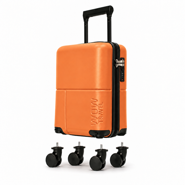 STAR ORANGE WOW Travel 40x30x20 Underseat Cabin Suitcase Ryanair Approved Lightweight Carry On