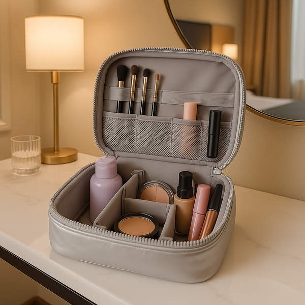 Puffy Quilted Makeup Bag