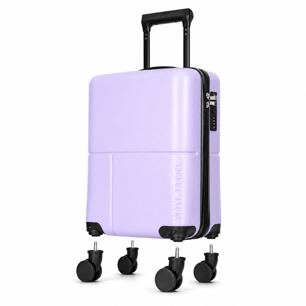 EasyJet 45x36x20 Underseat Cabin Suitcase Jet2 Approved Carry On Luggage WOW Travel Purple