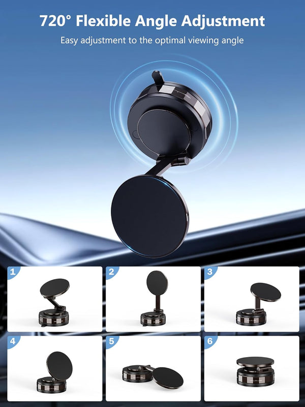 Suction Cup Phone Mount Vacuum Lock Car Phone Holder