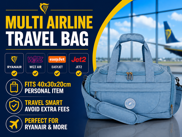 Mustard Carry On Underseat Cabin Bag for Ryanair & Wizz 40x30x20cm