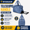 Pink 40x30x20cm Underseat Trolley Bag with Wheels – Ryanair Cabin Bag