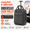 Black EasyJet Cabin Bag 45x36x20 – Underseat Trolley Case