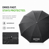 WOW Travel Automatic Carabiner Umbrella | Windproof 10 Rib Travel Umbrella