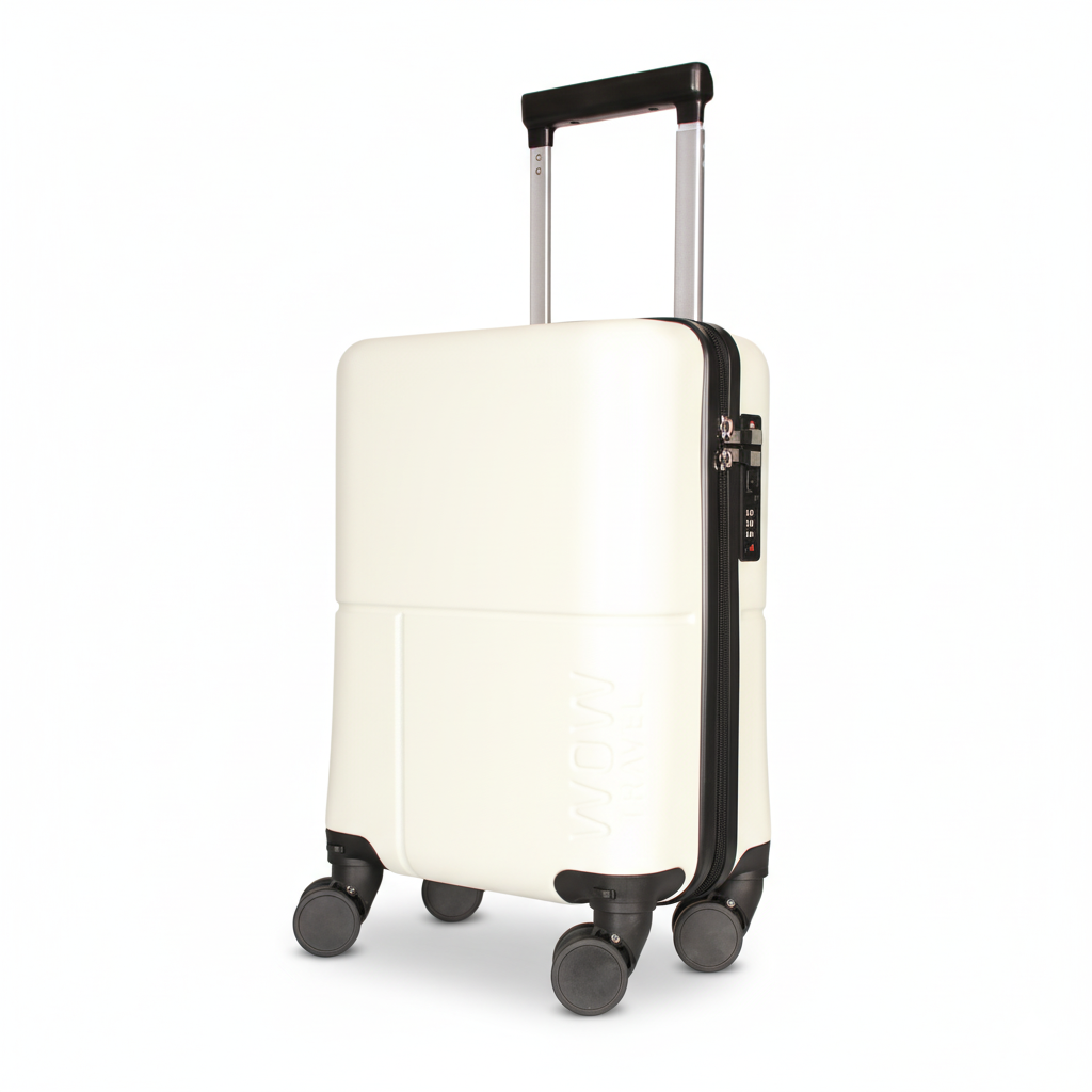 MILK WHITE WOW TRAVEL UNDERSEAT CABIN BAG  RYANAIR - WIZZAIR 40x30x20 *NEW SIZE*