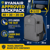 Blue Ryanair Cabin Backpack 40x30x20 Underseat Cabin Bag