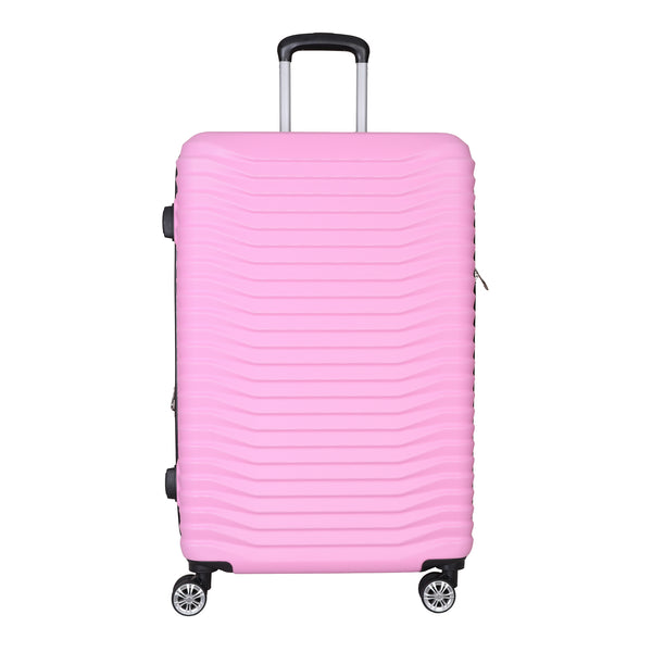BABY PINK 3 PIECE LUGGAGE SUITCASE SET