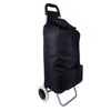 Black Heavy-Duty Shopping Trolley Grocery Cart