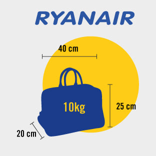 Black Underseat Carryon Small RYANAIR
