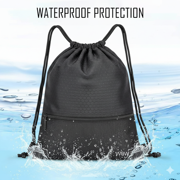 Waterproof Gym Bag Drawstring Backpack