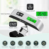 Digital Luggage Scale with Temperature Sensor – 110lb/50kg Capacity, Backlit LCD, Tare Function, Lightweight & Portable