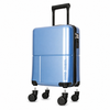 EasyJet 45x36x20 Underseat Cabin Suitcase Jet2 Approved Carry On Luggage WOW Travel Cyanine Blue