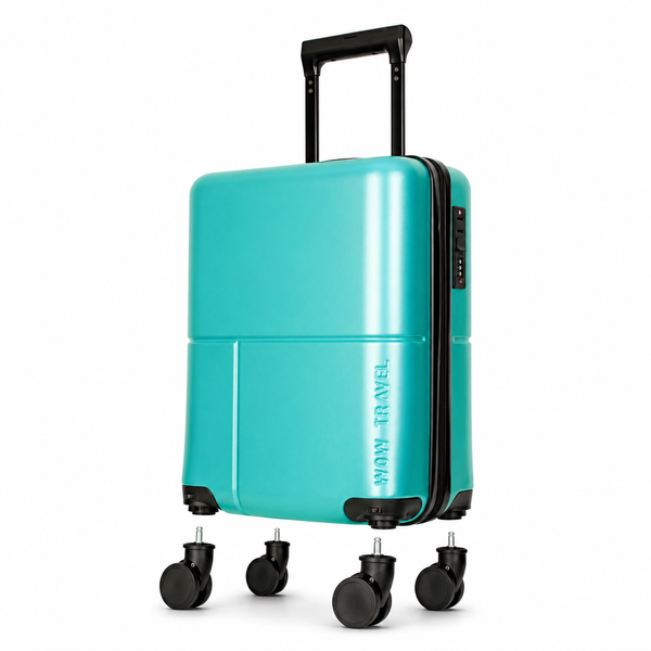 EasyJet 45x36x20 Underseat Cabin Suitcase Jet2 Approved Carry On Luggage WOW Travel Teal
