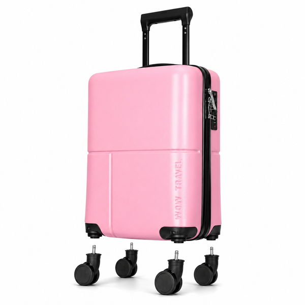 EasyJet 45x36x20 Underseat Cabin Suitcase Jet2 Approved Carry On Luggage WOW Travel Pink