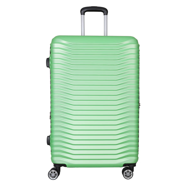 GREEN 3 PIECE LUGGAGE SUITCASE SET
