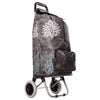 GREY BLOSSOM Heavy-Duty Shopping Trolley Grocery Cart