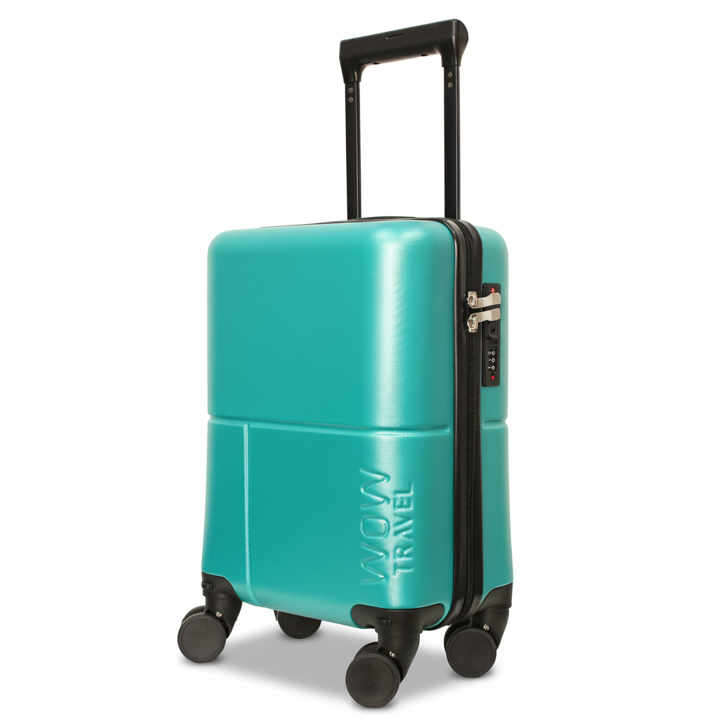 TEAL WOW Travel 40×30×20 Underseat Cabin Suitcase Ryanair Approved Lightweight Carry On