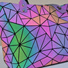 Geometric Reflective Holographic Tote Handbag – Luminous Color-Changing Shoulder Bag