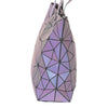 Geometric Reflective Holographic Tote Handbag – Luminous Color-Changing Shoulder Bag