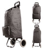 Grey Heavy-Duty Shopping Trolley Grocery Cart