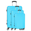 LIGHT BLUE 3 PIECE LUGGAGE SUITCASE SET