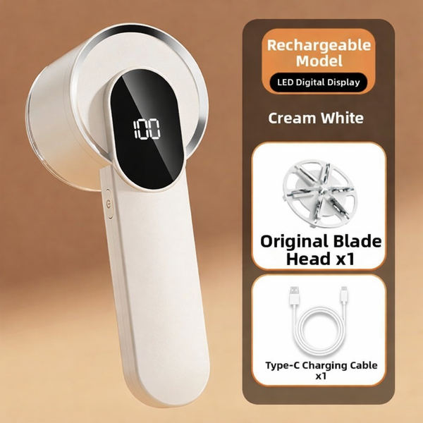 Electric Lint Remover Fabric Shaver for Clothes with LED Display Type C Rechargeable Bobble Remover