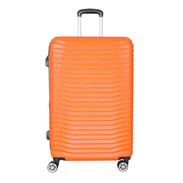 ORANGE 3 PIECE LUGGAGE SUITCASE SET