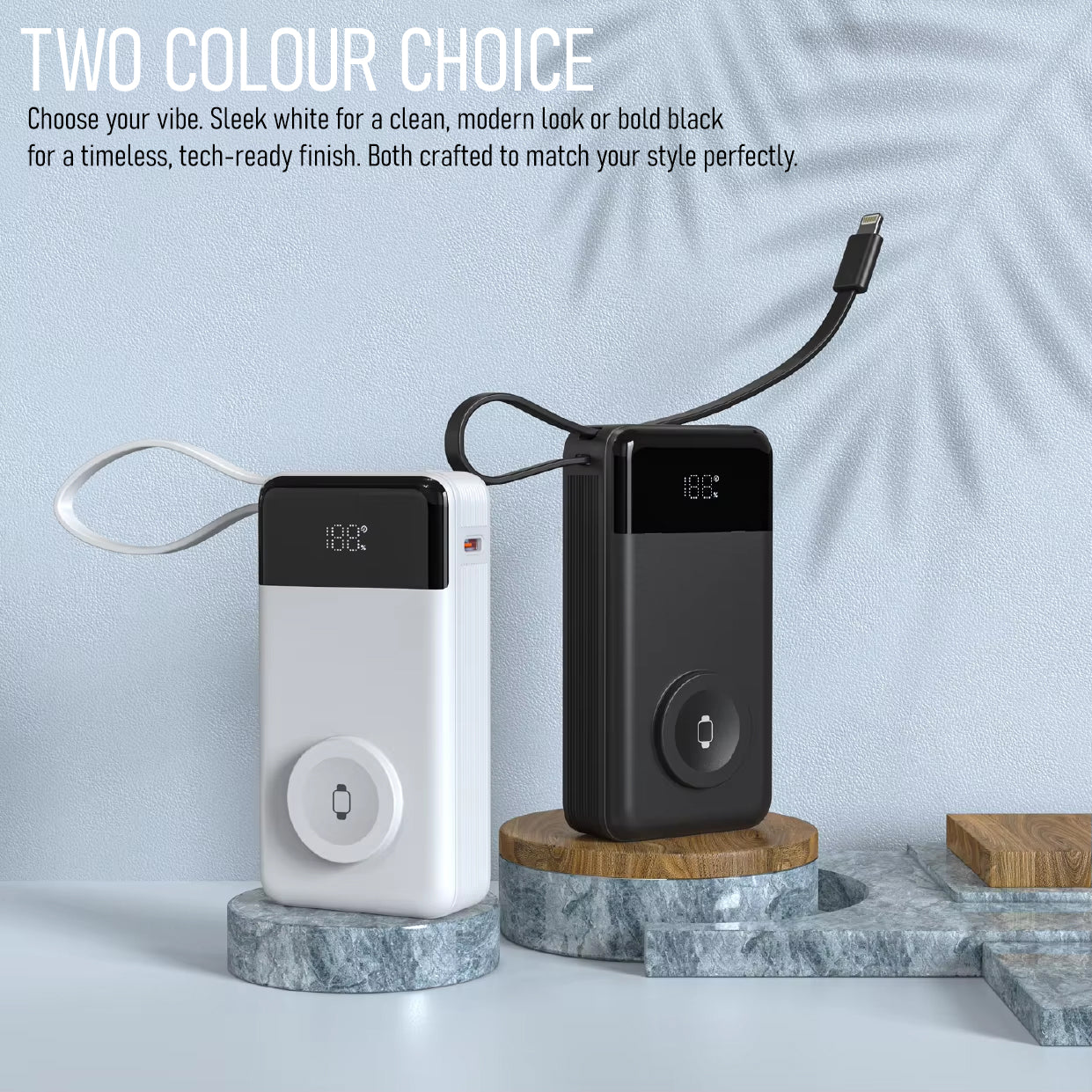 10000 mAh 22.5 W PD Fast Charging Power Bank (white)