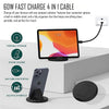 All-in-One 60W Fast Charging Cable Kit - Travel Set with SIM Tool, Adapters