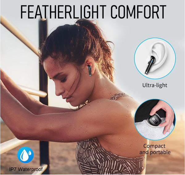 Wireless Earbuds Bluetooth Headphones 40H Playback In Ear Earphones