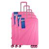 Pink Set of 3 Suitcases