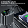 5 in 1 Retractable USB C Car Charger