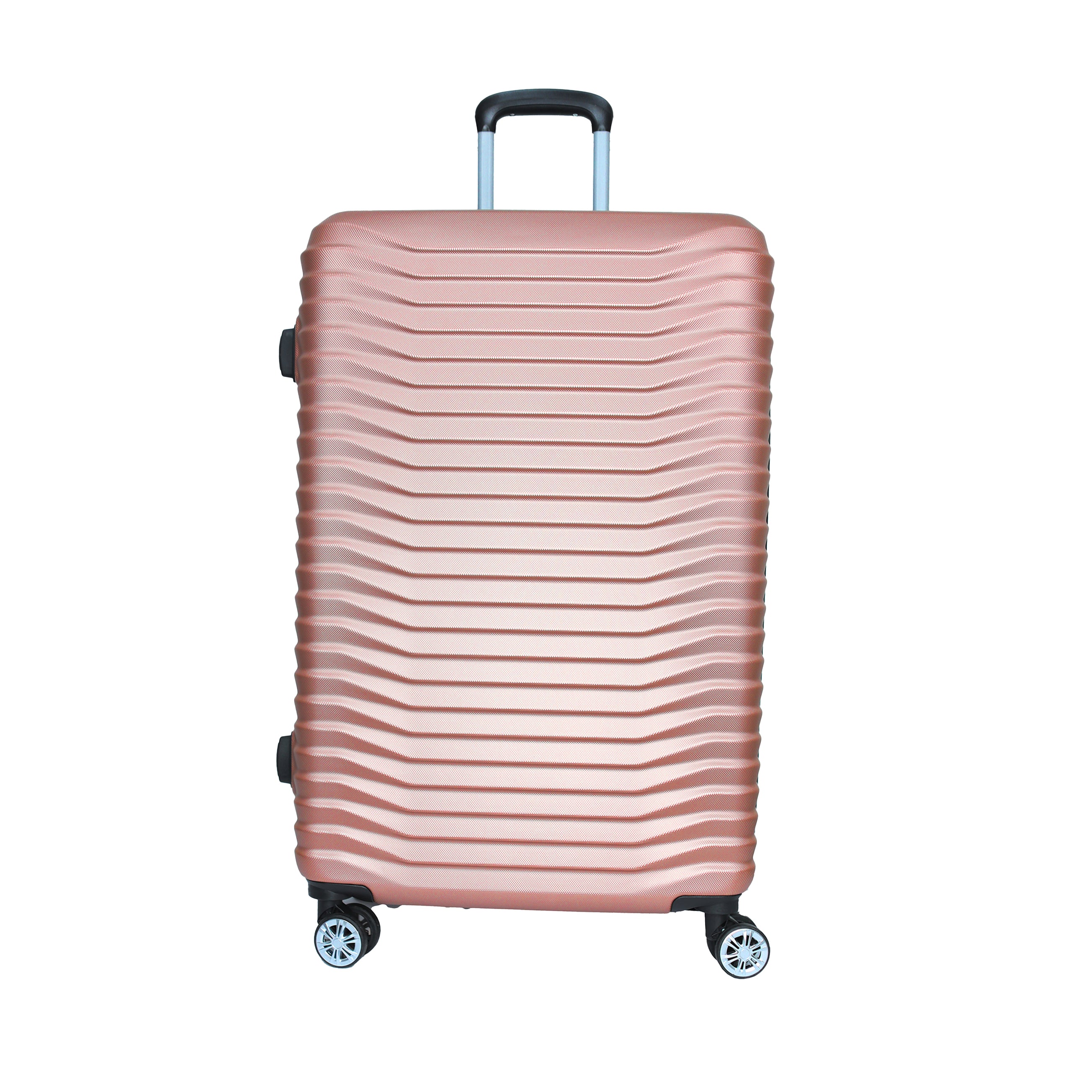ROSE GOLD 3 PIECE LUGGAGE SUITCASE SET