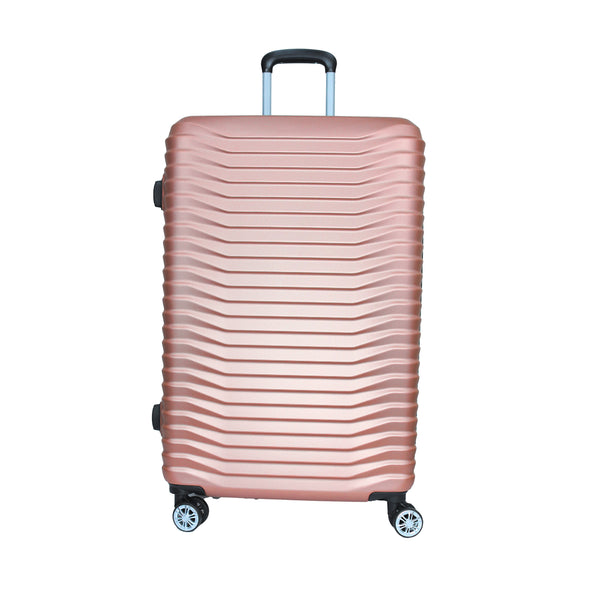 ROSE GOLD 3 PIECE LUGGAGE SUITCASE SET