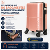 CYANINE BLUE WOW Travel 40×30×20 Underseat Cabin Suitcase Ryanair Approved Lightweight Carry On