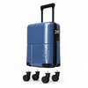 CYANINE BLUE WOW Travel 40×30×20 Underseat Cabin Suitcase Ryanair Approved Lightweight Carry On